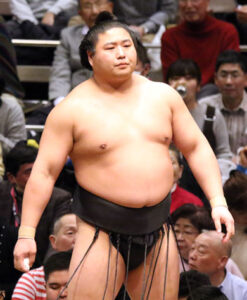 Wakamotoharu at the Kokugikan