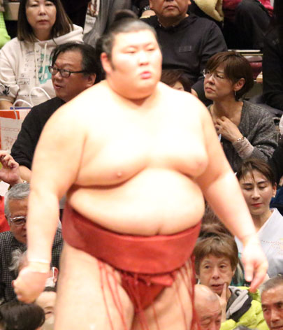 Atamifuji at the Kokugikan